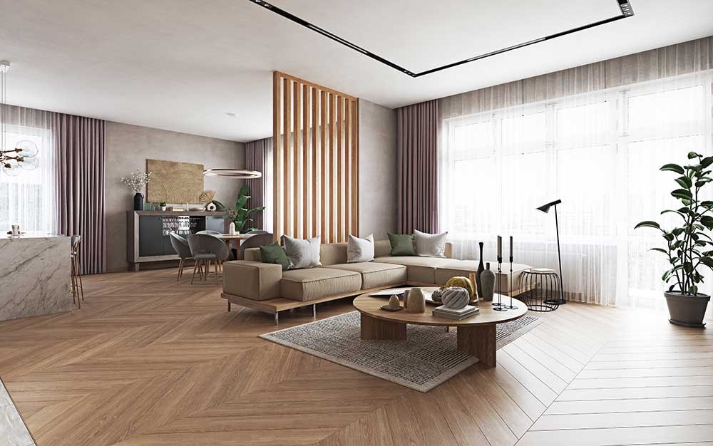 Master bedroom interior at Sobha One World
